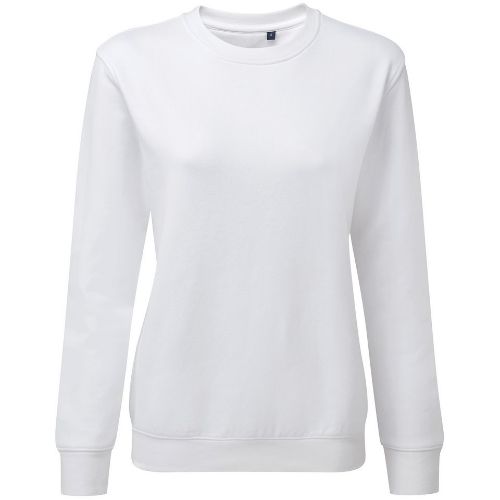 Asquith & Fox Women's Organic Crew Neck Sweatshirt White
